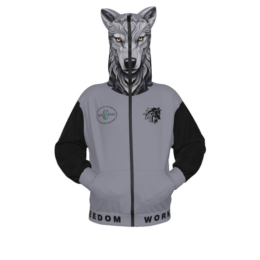 Limitless Wolf Hood - Grey & Black