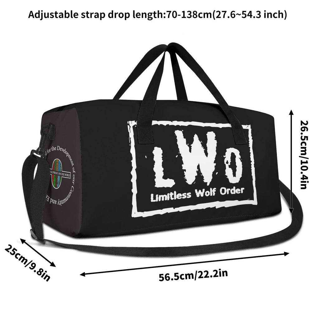 Working On Limitless Freedom Travel Duffel + Gym Tote Bag