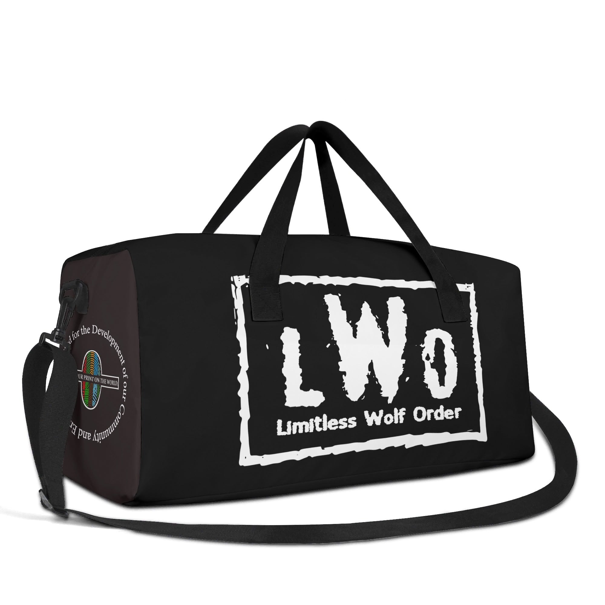 Working On Limitless Freedom Travel Duffel + Gym Tote Bag