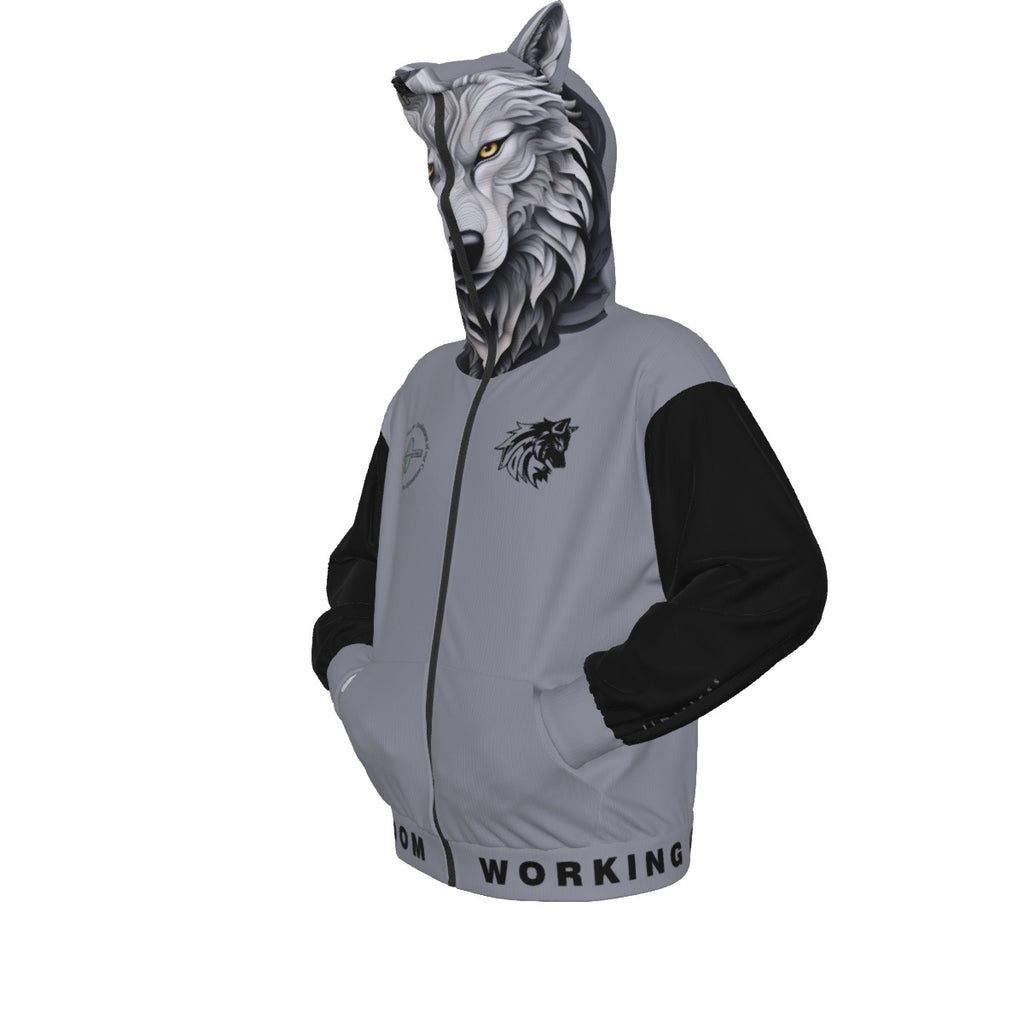 Limitless Wolf Hood - Grey & Black