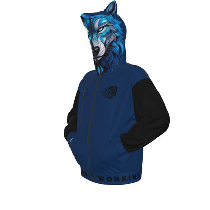 Limitless Wolf Hood - Black & Blue