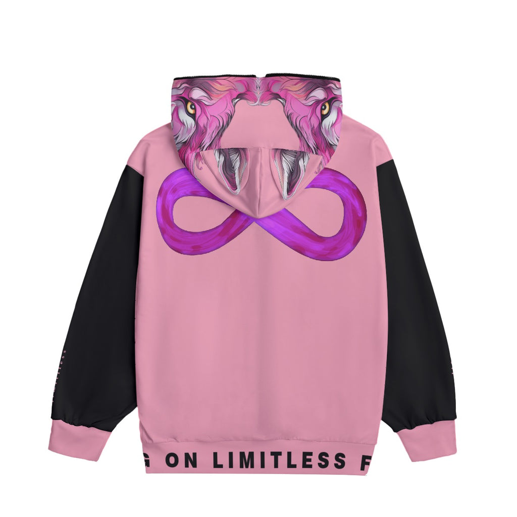 Limitless Wolf Hood - Pink & Black