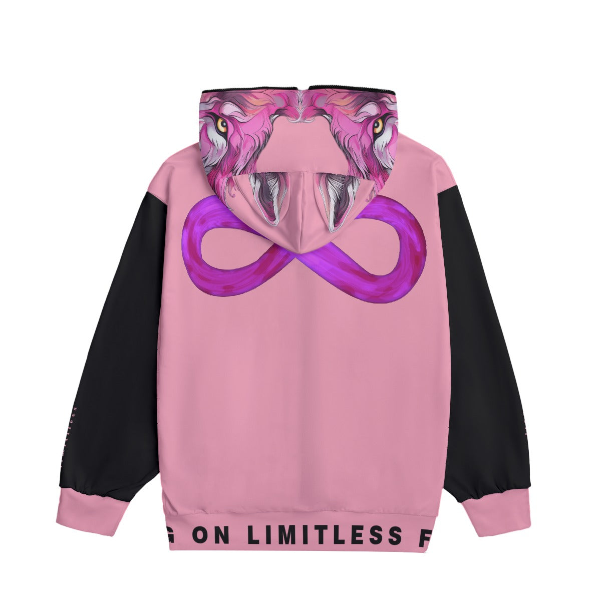 Limitless Wolf Hood - Pink & Black