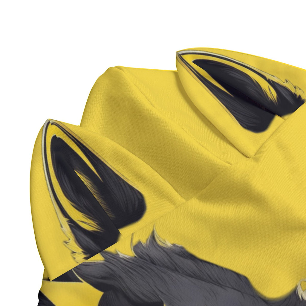 Limitless Wolf Hood - Black & Yellow