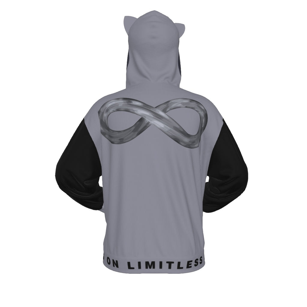 Limitless Wolf Hood - Grey & Black