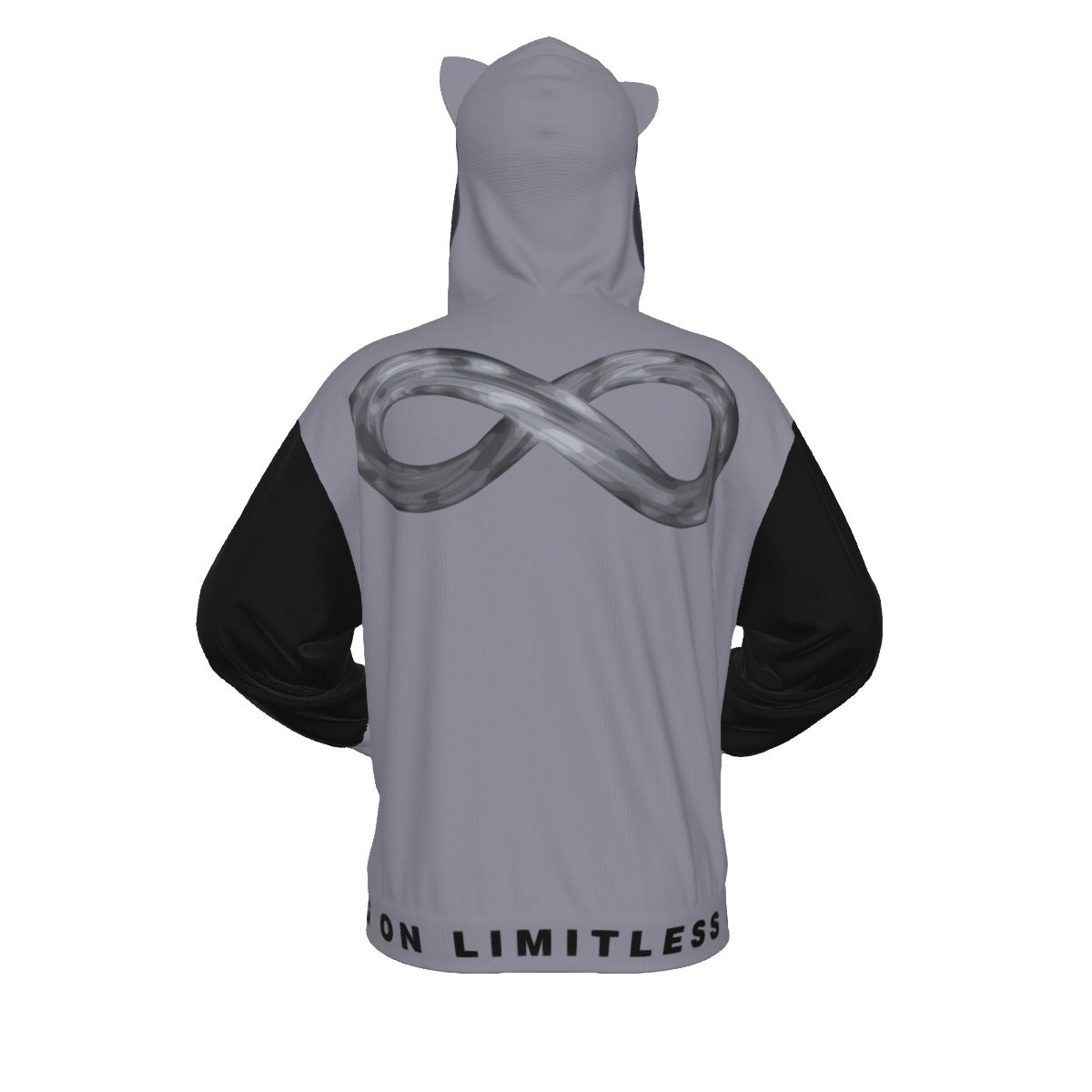 Limitless Wolf Hood - Grey & Black