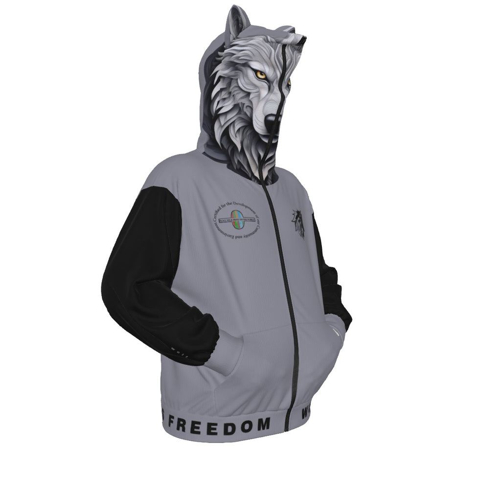Limitless Wolf Hood - Grey & Black