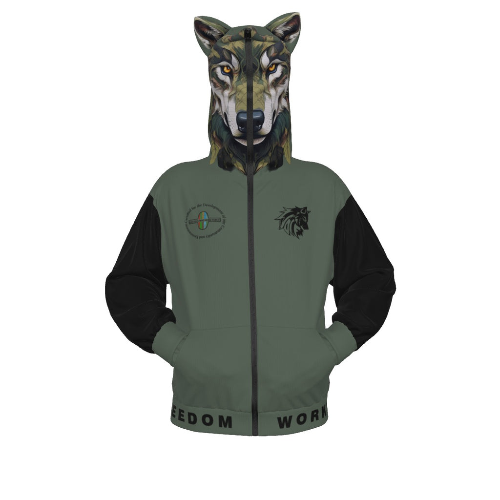 Limitless Wolf Hood - Camo Green