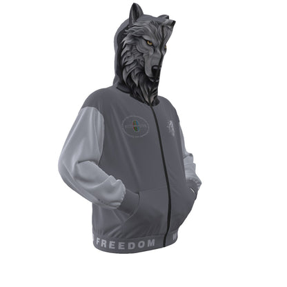 Limitless Wolf Hood - White & Grey